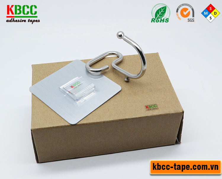 Móc dán tường KBCC-K103 chịu lực tốt, siêu dính, tái sử dụng nhiều lần kbcc-tape