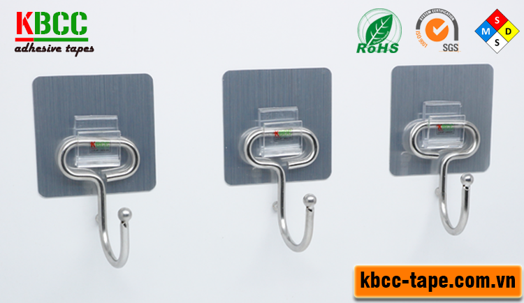 Móc dán tường KBCC-K103 chịu lực tốt, siêu dính, tái sử dụng nhiều lần kbcc-tape