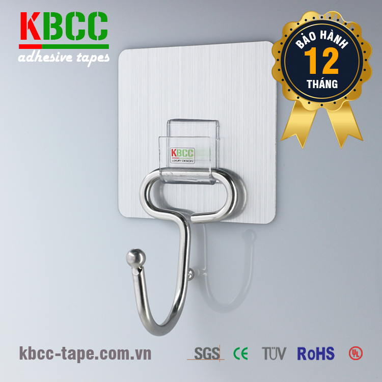 Móc dán tường KBCC-K103 chịu lực tốt, siêu dính, tái sử dụng nhiều lần kbcc-tape