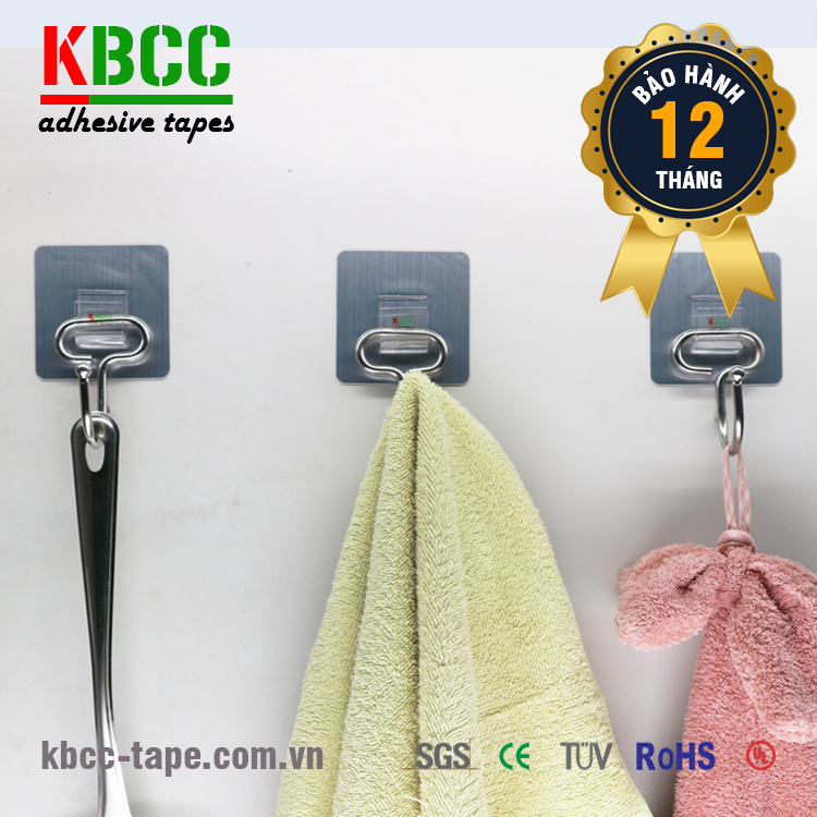 Móc dán tường KBCC-K103 chịu lực tốt, siêu dính, tái sử dụng nhiều lần kbcc-tape