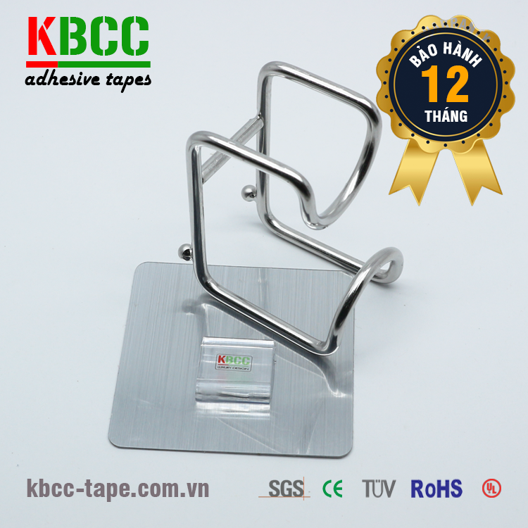 Móc dán tường KBCC-K105 thép không gỉ inox 304 đánh bóng sang trọng kbcc-tape