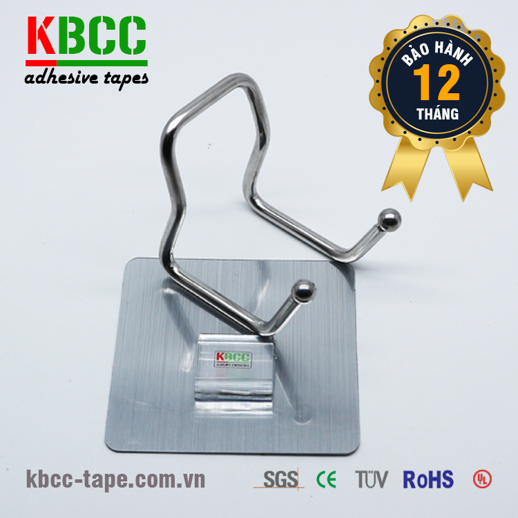 Móc dán tường KBCC-K106 công nghệ Nano dính liền mạch, không để lại dấu vết khi tháo rời kbcc-tape