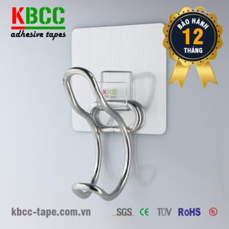 Móc dán tường KBCC-K102 dính bền bỉ, chịu lực tốt, thân thiện với môi trường kbcc-tape