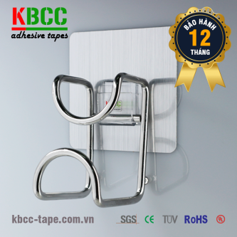 Móc dán tường KBCC-K105 thép không gỉ inox 304 đánh bóng sang trọng kbcc-tape